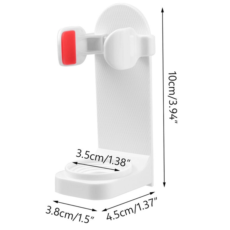 Holder Sikat Gigi Dan Pasta Gigi Elektrik Multifungsi Model Lebar Dapat Disesuaikan Untuk Kamar Mandi
