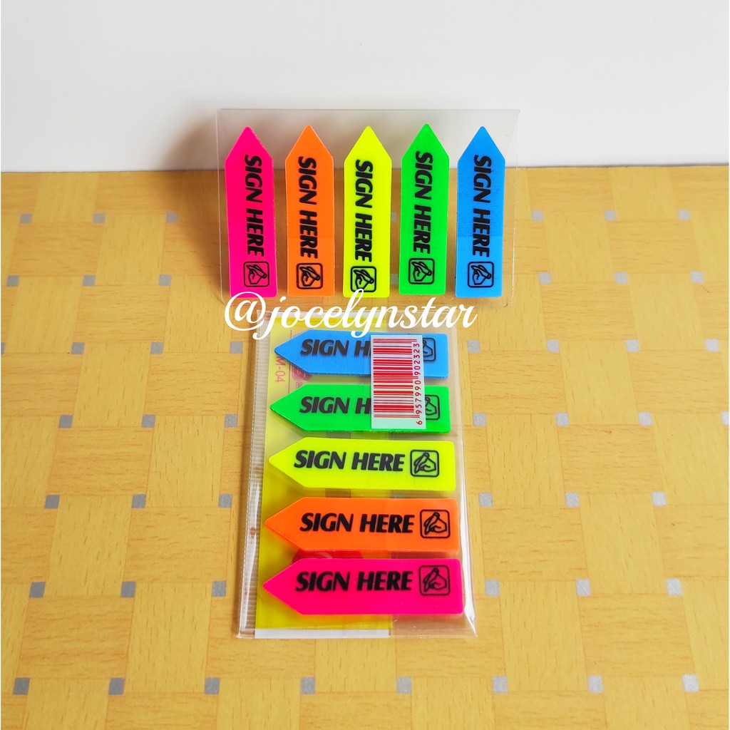 

SIGN HERE Sticky notes/ Sticky page makers bentuk panah/ memo/ notes/ note/ sticky notes