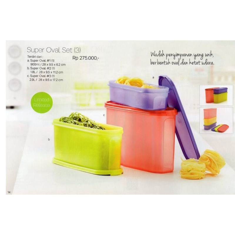 

super oval tupperware