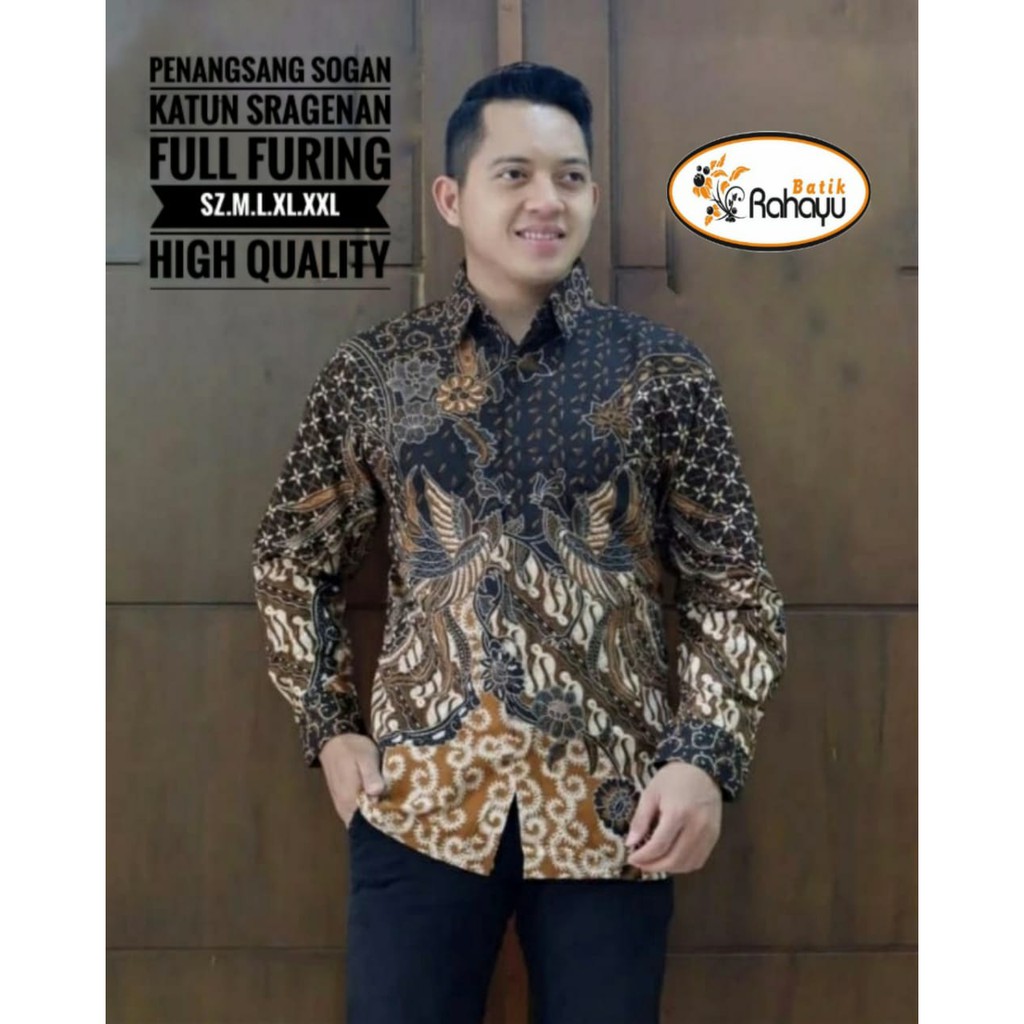 PENANGSANG SOGAN RAHAYU KEMEJA BAJU BATIK PRIA SOLO LENGAN PANJANG FULL FURING KATUN HALUS ATASAN BATIK PREMIUM MODERN TERATAI CAKRA CENDRAWASIH SOGAN WIRAYUDHA PENDEK GURDO PARI RAJASWA ARINDA INDIGO GIANDRA MERAK NJOGET KANGEN KAMULYAN KAMANDANU BLUE