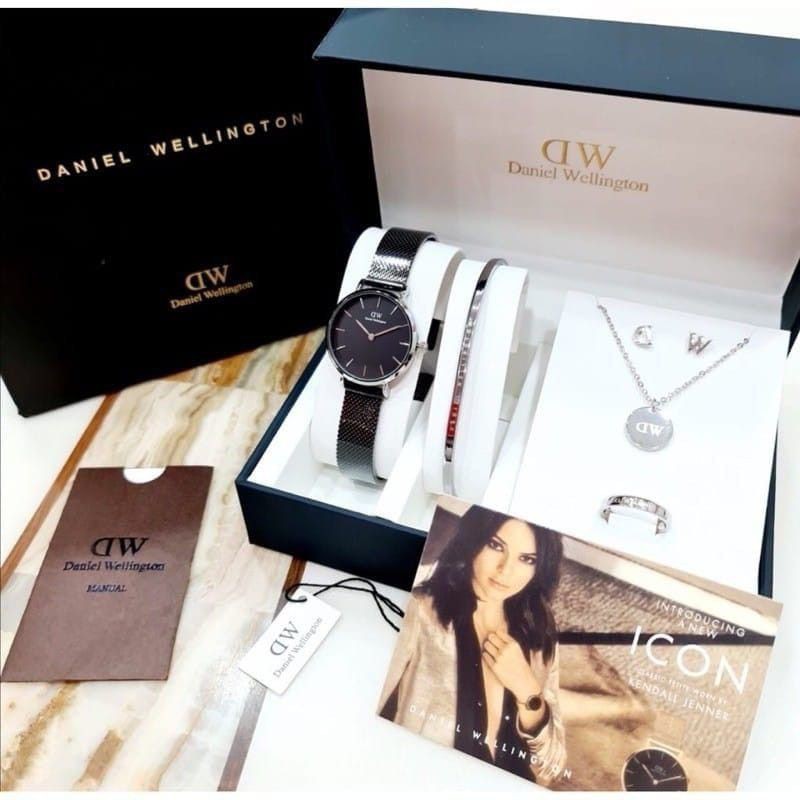 Jam Tangan Fashion Wanita Fulset Dw Rantai Pasir Premium