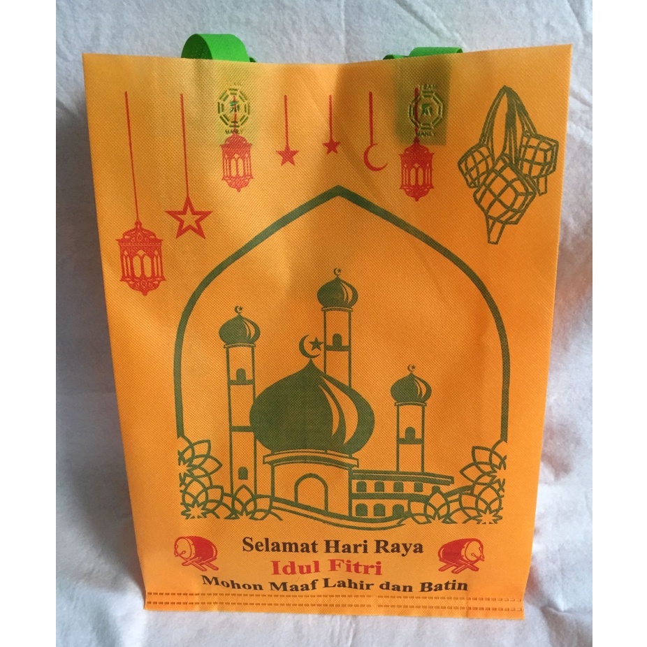 

Goodie Bag Idul Fitri 1 Lusin Ukuran 30x40x8 cm / Tas Parcel Lebaran / Tas Hampers Kue Lebaran Sembako