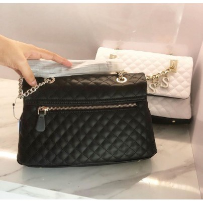 [TANG&amp;YENNY] TAS WANITA SELEMPANG GUE*SS PASSION QUILTED ZIPPER CLOSURE/SLINGBAGS FASHIO IMPORT#37849