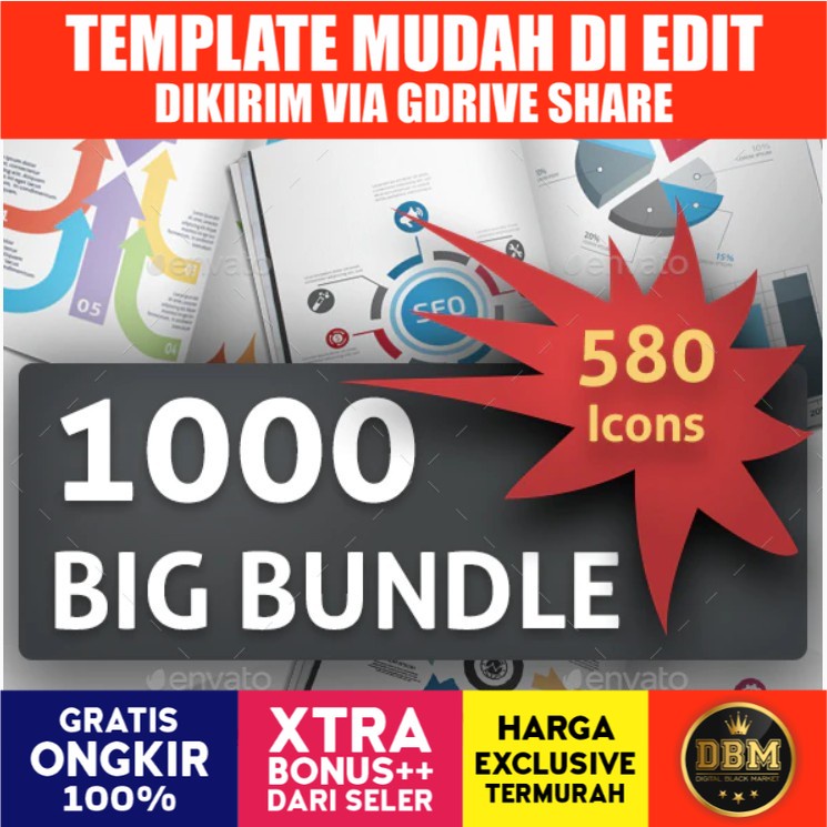 1000 Big Bundle Infographic Elements