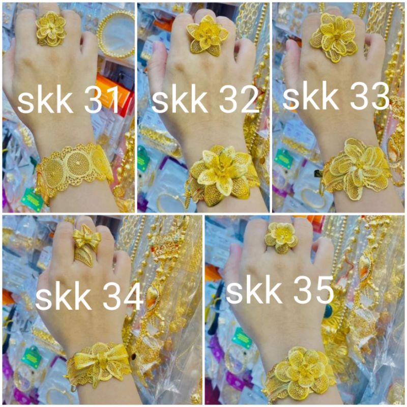 gelang cincin kendari lapis emas