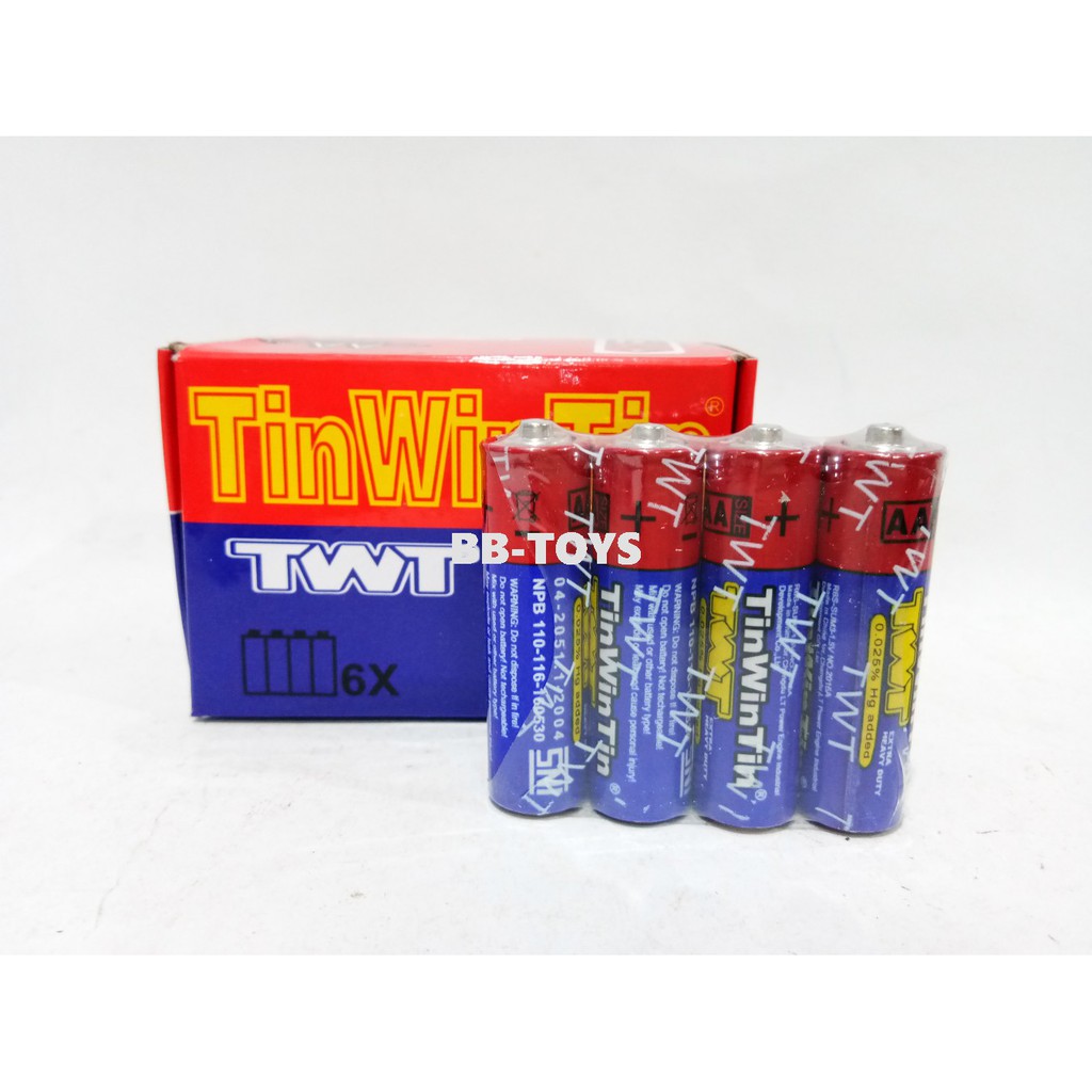 Battery - Baterai AA 1.5V - TWT Battery - Baterai Mainan Murah - 4pcs