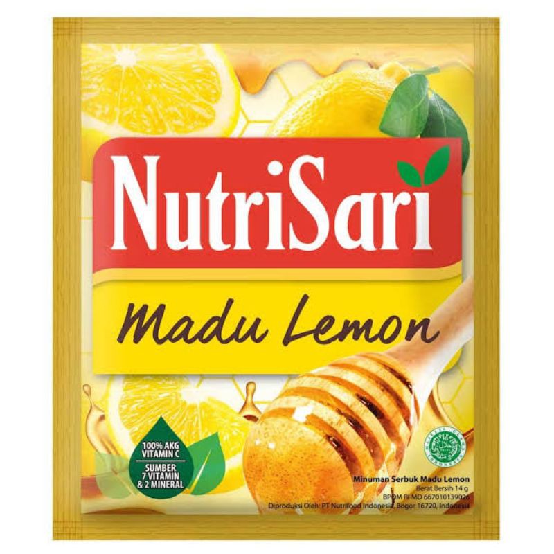 

NUTRISARI RENCENG MADU LEMON 14GRAM X 10PCS