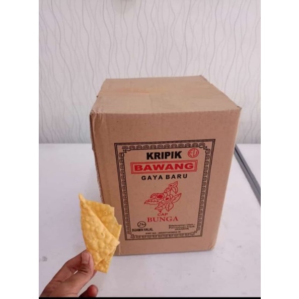 

Kripik Bawang Cap Bunga 1kg