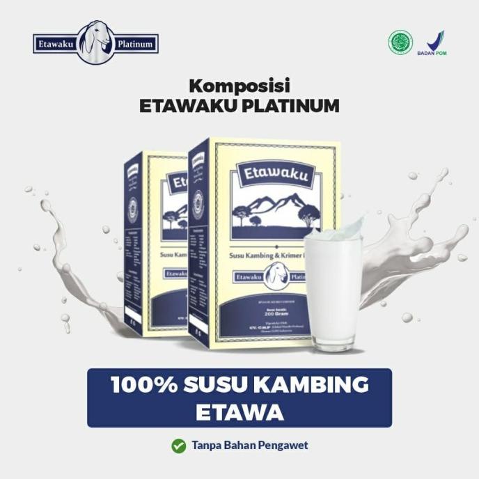 

[COD] ETAWAKU PLATINUM - SUSU KAMBING ETAWA Tinggi Kalsium untuk Tulangsendi [COD]