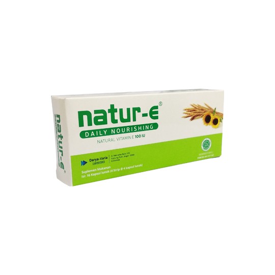 Terbaru!! Natur-E Natural Vitamin E 100 Iu Isi 32, Daily Nourishing - Box 8 Strip @ 4 Softcapsule