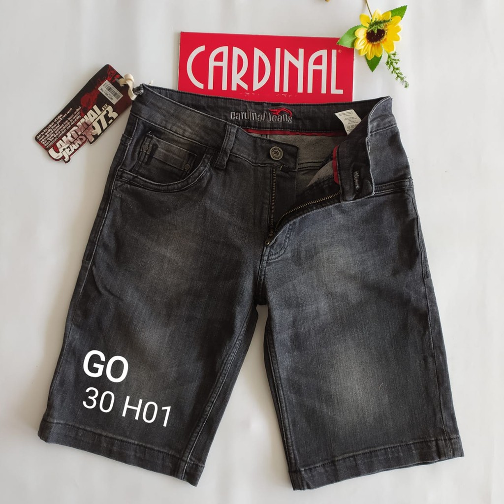 gof 30-CBV CARDINAL JEANS Celana Pria Celana Pendek Bermuda Casual Sobek Slimfit Reguler Fit Reguler