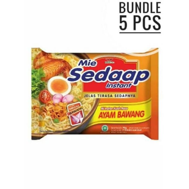 

[PAKET HEMAT ISI 5PC] MIE SEDAP KUAH RASA AYAM BAWANG 70G