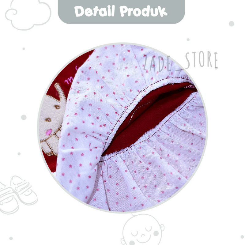 set dress bayi + celana setelan baju bayi perempuan Planet kidz baju anak baru lahir dress gajah