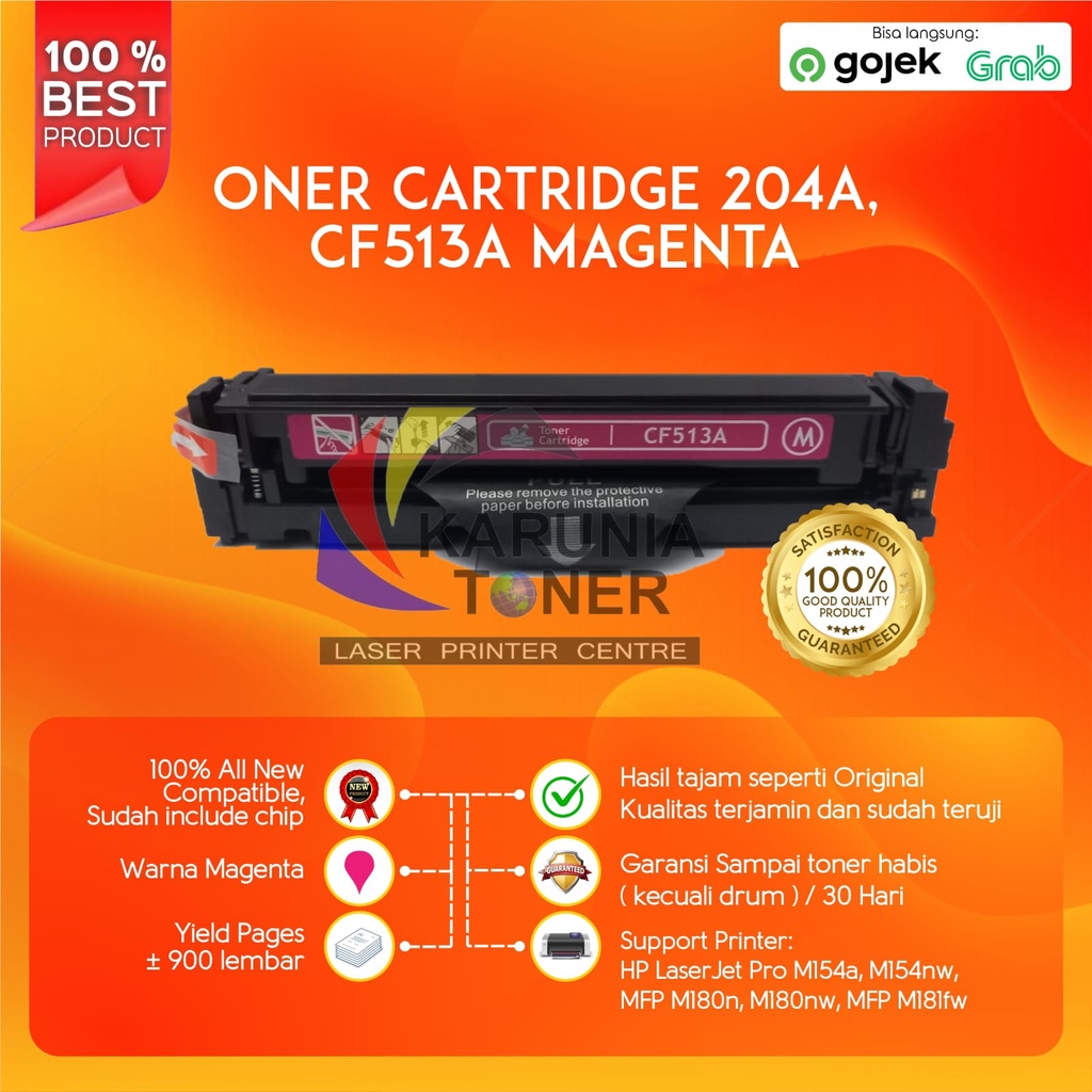 Toner Cartridge Compatible CF510A CF511A CF512A CF513A 204A M154 M180 M181FW