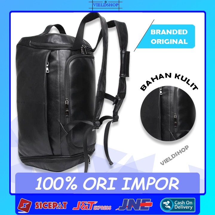 C3 TAS GYM TRAVEL TRAVELING BAG TRAVELLING OLAHRAGA KULIT IMPORT ORIGINAL BRANDED PRIA COWOK