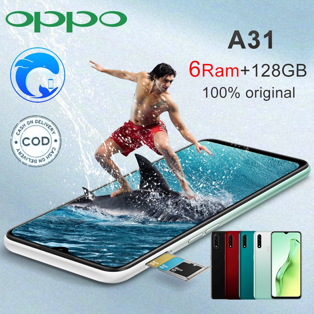 baru hp murah Oppo A31 Ram 6/128gb 8+12MP smartphone hondphone