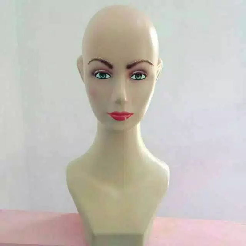 Display Jilbab Patung Kepala Manekin Hijab Patung Kepala Dewasa Wajah Makeup Jualan Patung Kepala Ji