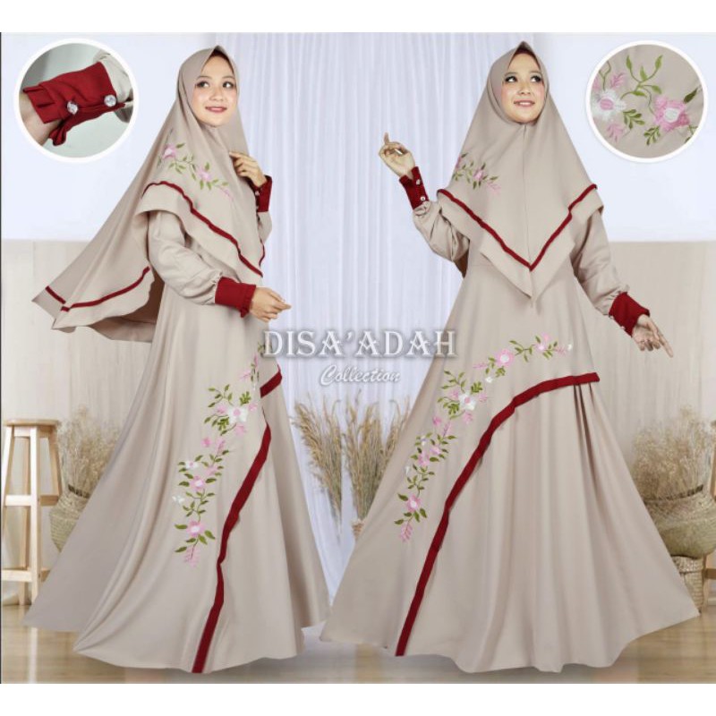 GAMIS SYARI CERUTY BORDIR / GROSIR TANGAN PERTAMA TERMURAH