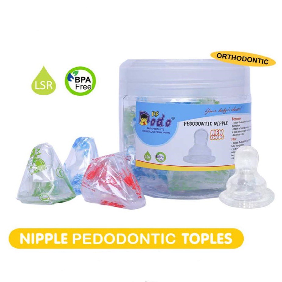 DODO Nipple Pedodontic / Nippel Gepeng SMLXL Satuan