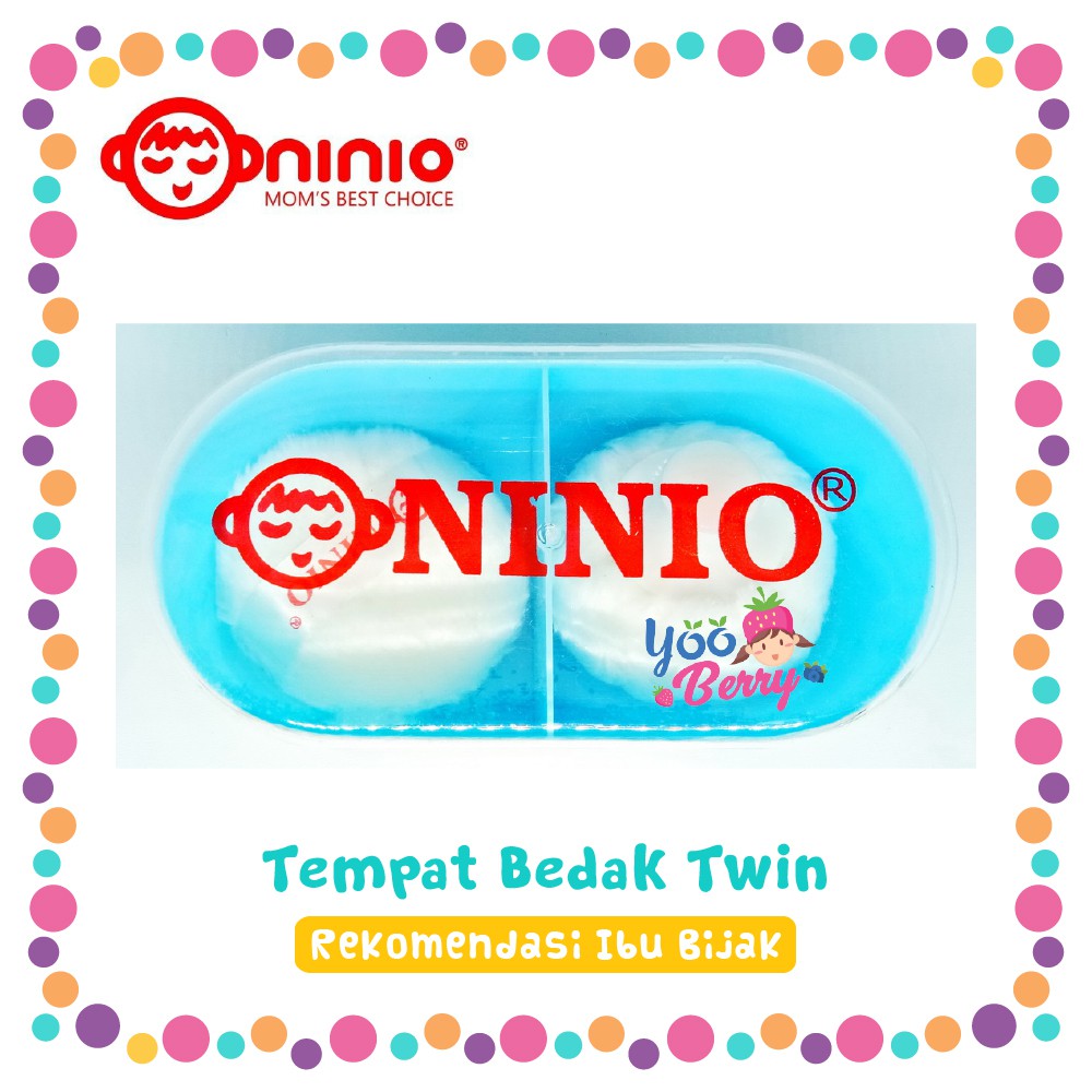 Ninio Tempat Bedak Bayi Powder Case Twin Berry Mart