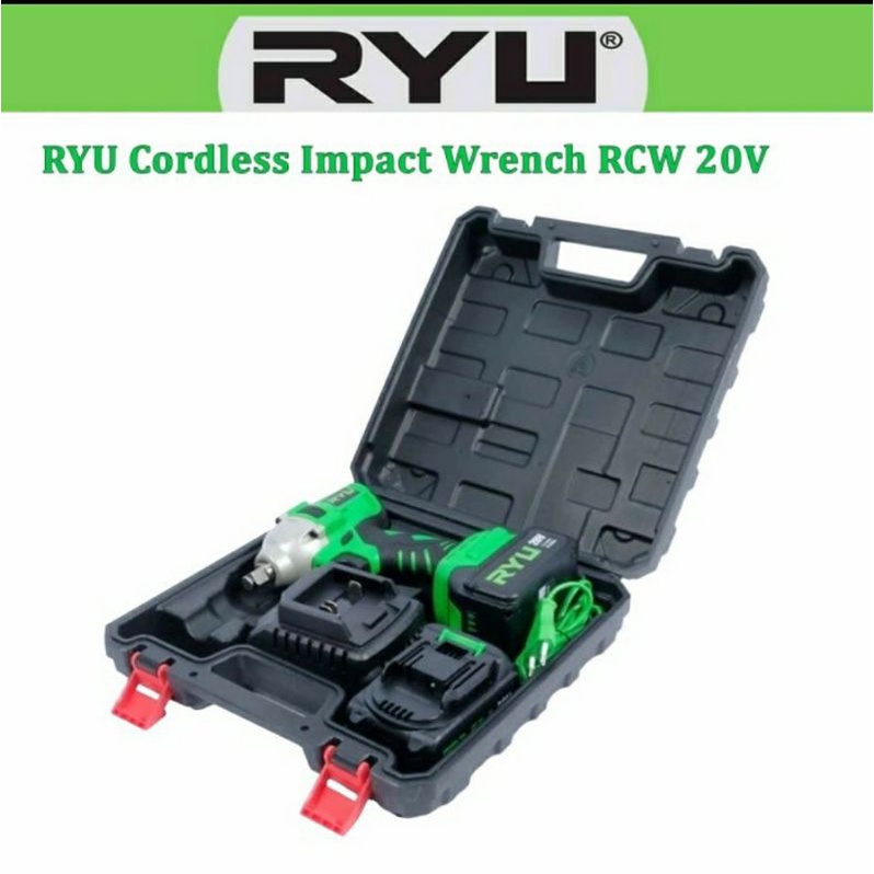 Mesin Pembuka Baut Ban Mobil codless impact wrench RYU RCW20