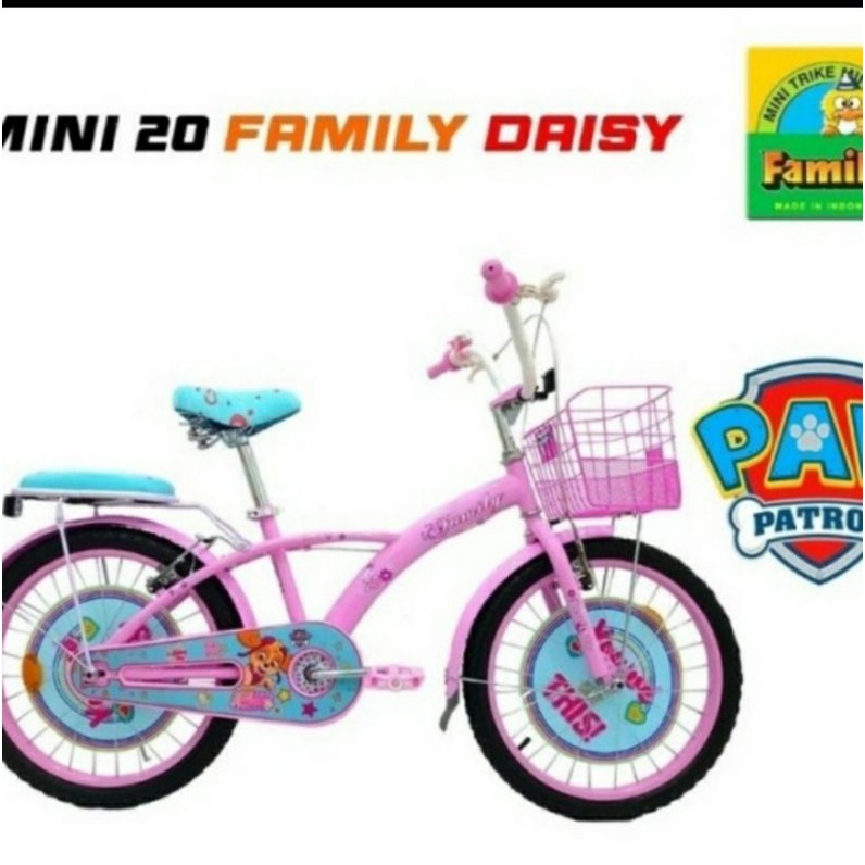 Sepeda Anak Perempuan 20 inch Family Daisy Paw Patrol Mini 20