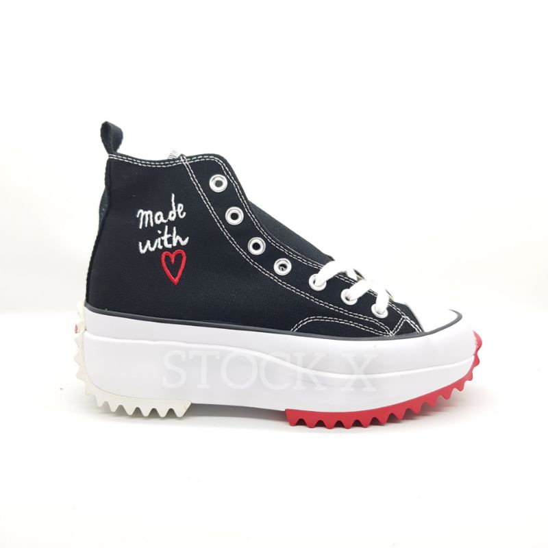 Converse Run Star Hike Valentine's Day Black White Original