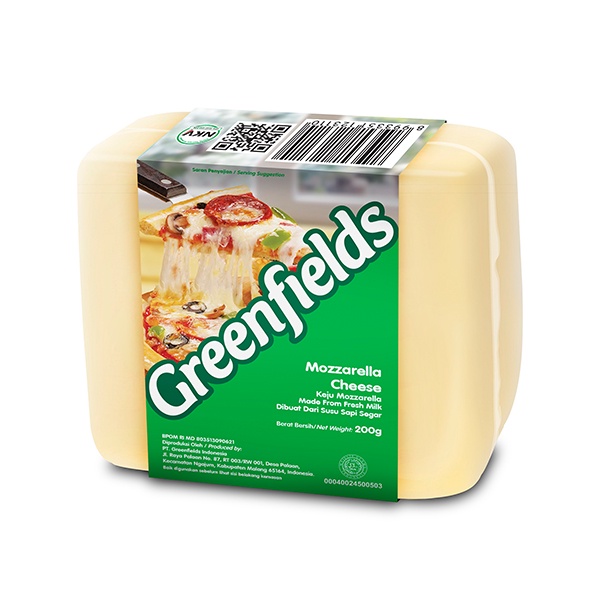 

GREENFIELDS MOZARELLA CHEESE 200 GR - KEJU