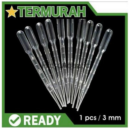 Pipet Tetes 3ml untuk Kutir/Obat Hewan/Artemia