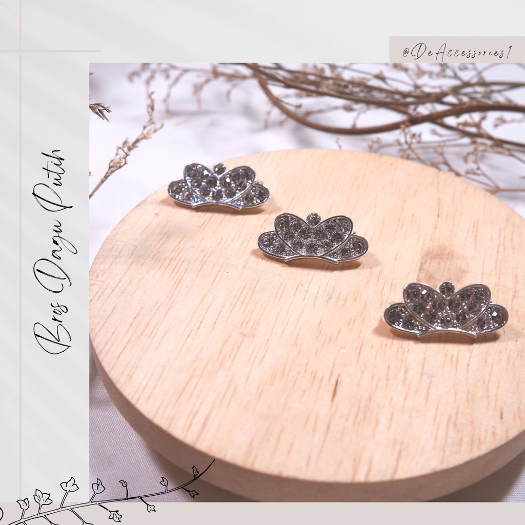 Bros Dagu / Bros Kupu / Bros Dagu Putih / Bros dagu Murah / Bros Jilbab (B001)