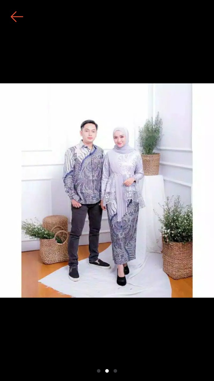 Batik Couple Gheya Brukat Tulle Mix Ceruti Ljf Store