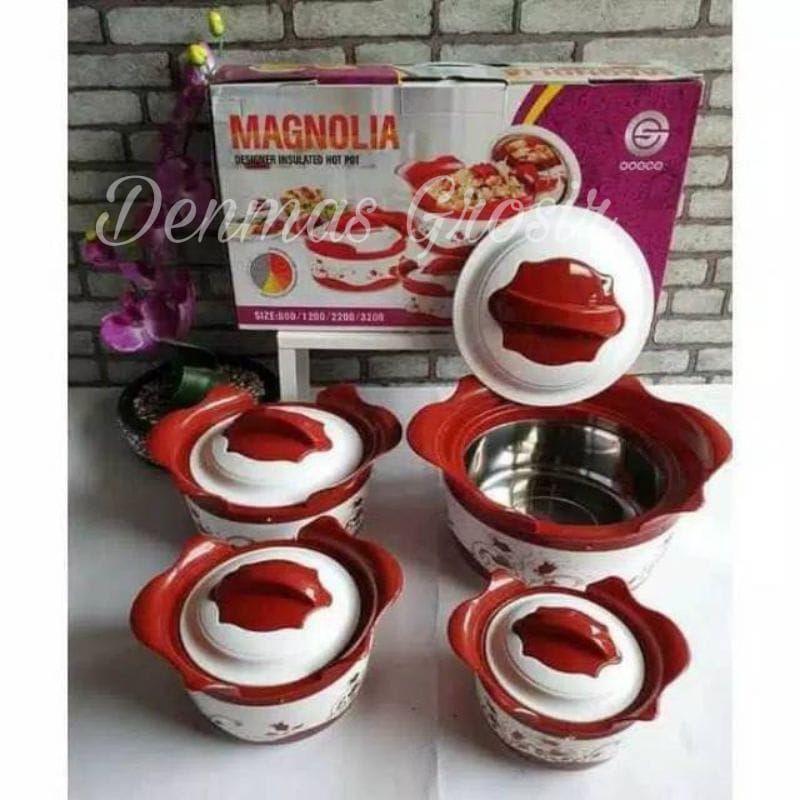 (COD) Magnolia set 4Pcs / Prasmanan Stainless