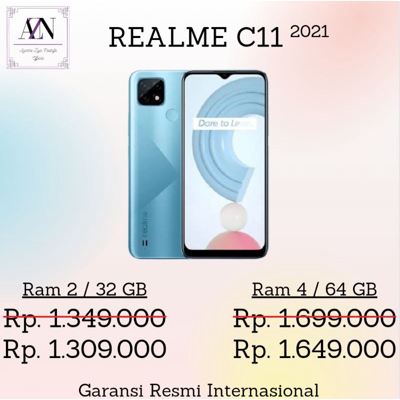 HP REALME C11 RAM 2 / 32 GB & 3 & 32 GB GARANSI RESMI HANDPHONE TERLARIS