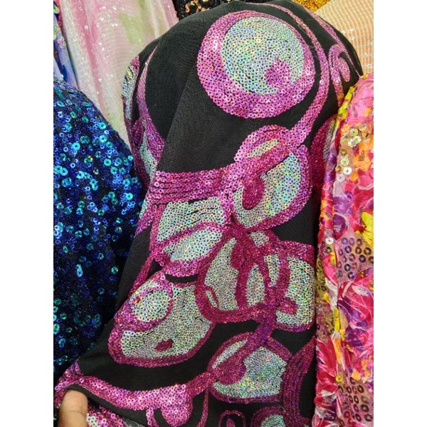 bahan kain sequin/Payet antik