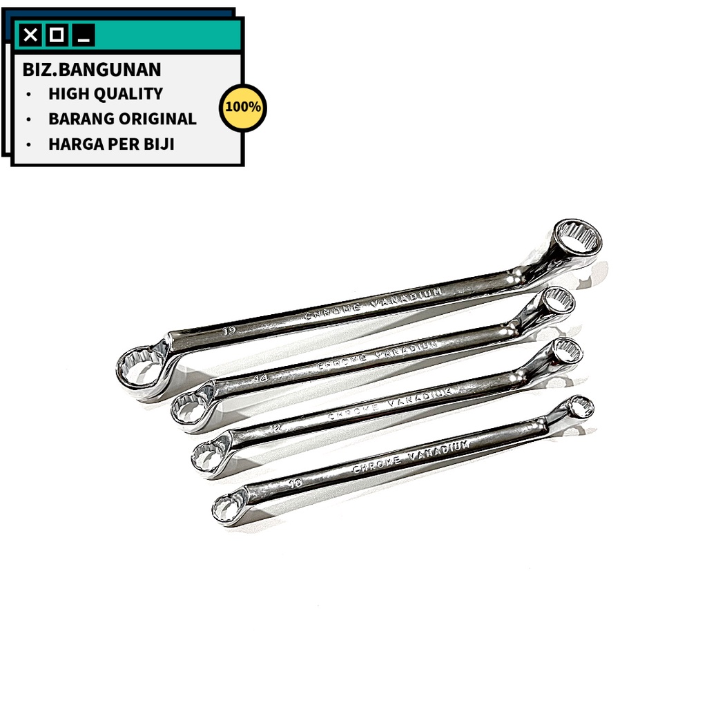 KUNCI RING BISON 8 X 10 MM - DOUBLE OFFSET RING WRENCH 8X10MM