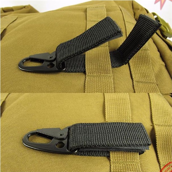 ACOMS Quickdraw Carabiner Military Tactical Nylon Belt - HW74 - Black