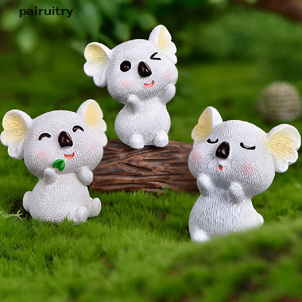 Ornamen Miniatur Koala micro landscape Untuk Dekorasi Rumah