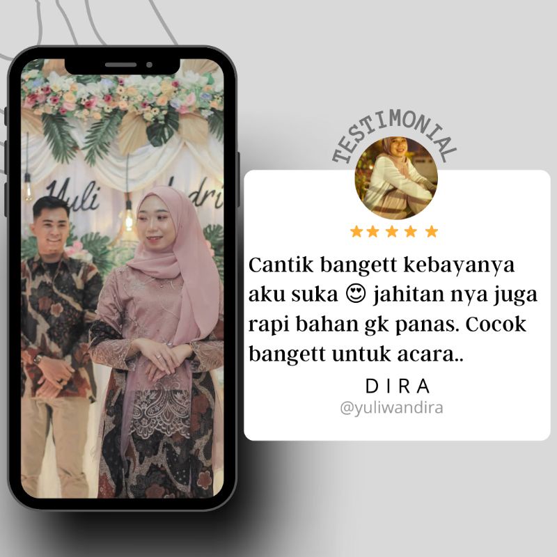 Kebaya Couple Modern, Kebaya Tunangan Lamaran, Kebaya Wisuda, Kebaya Kondangan-6