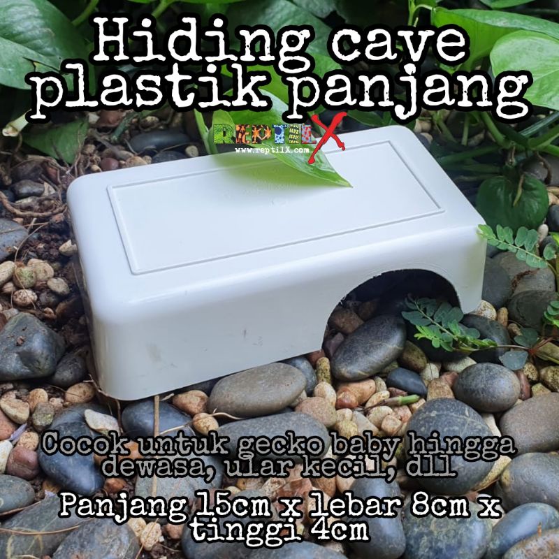 HIDING CAVE PLASTIK LEOPARD GECKO HEWAN LAINNYA