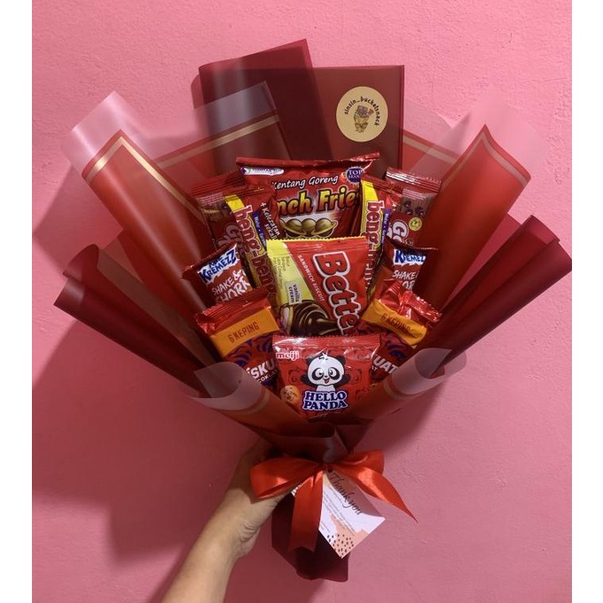 

Premium Product!!! Bucket Snack Hadiah Ultah Graduation Untuk Gift Wisuda Buoquet Snack - Paling Dicari