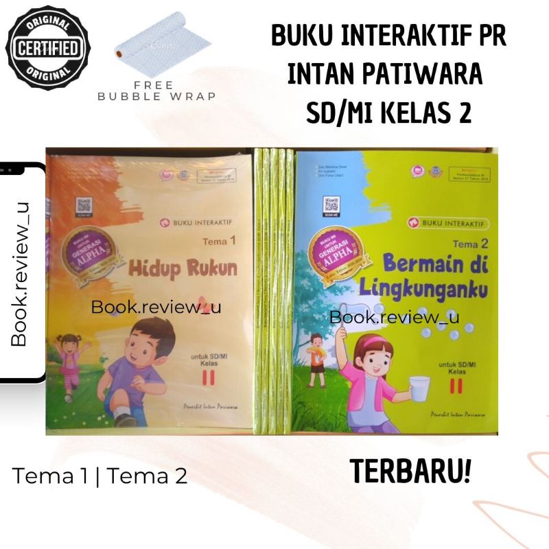 BUKU INTERAKTIF PR INTAN PARIWARA KELAS 2 TEMA 1 DAN 2 TEMA 3 TEMA 4| TERBARU | TEMA HIDUP RUKUN TEM