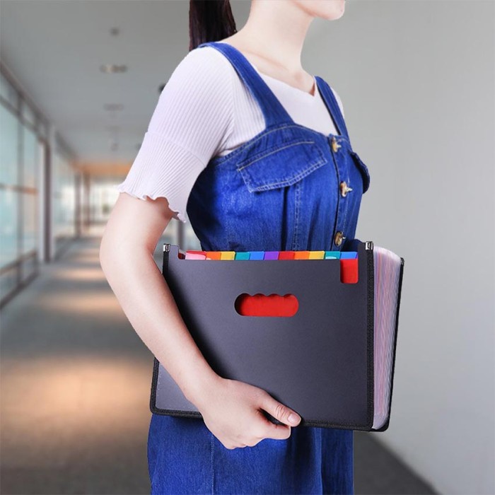 

24 map dokumen harmonika a4 folio warna folder expanding file sekat lalaindah456