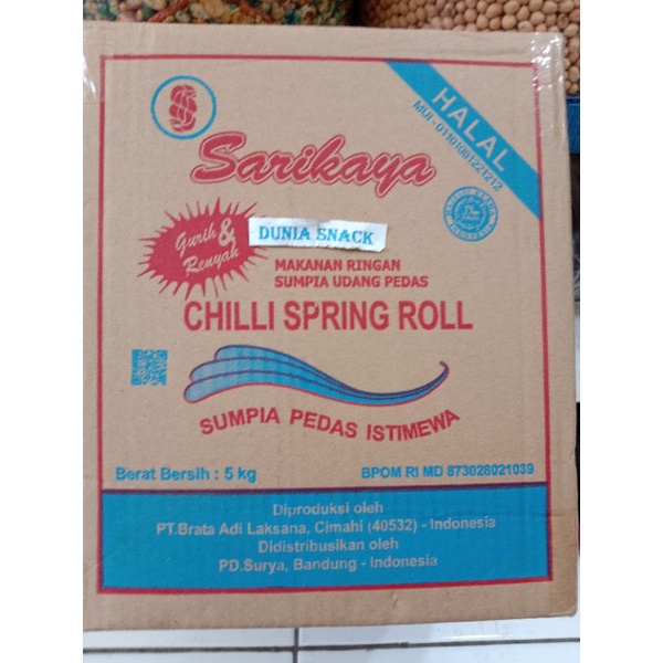 

Sumpia springrol cili ( pedes) 1dus 5kg