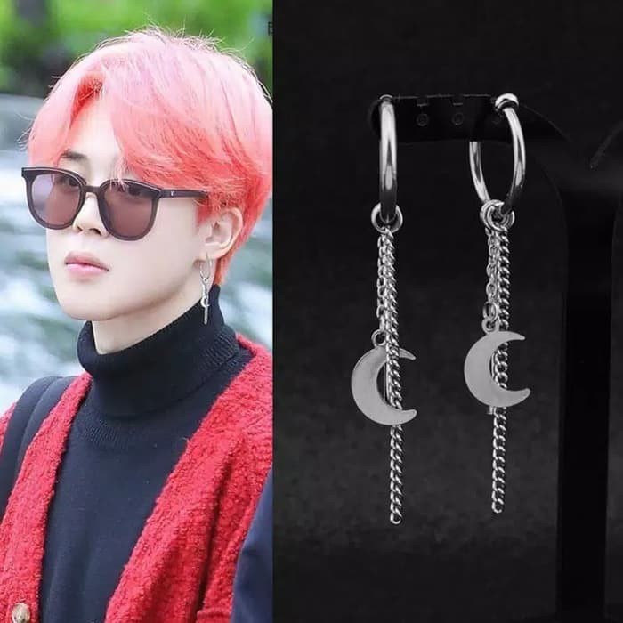 EE0461 - Anting JEPIT Tanpa Tindik Pria Wanita Kpop Korea BTS EXO GOT7