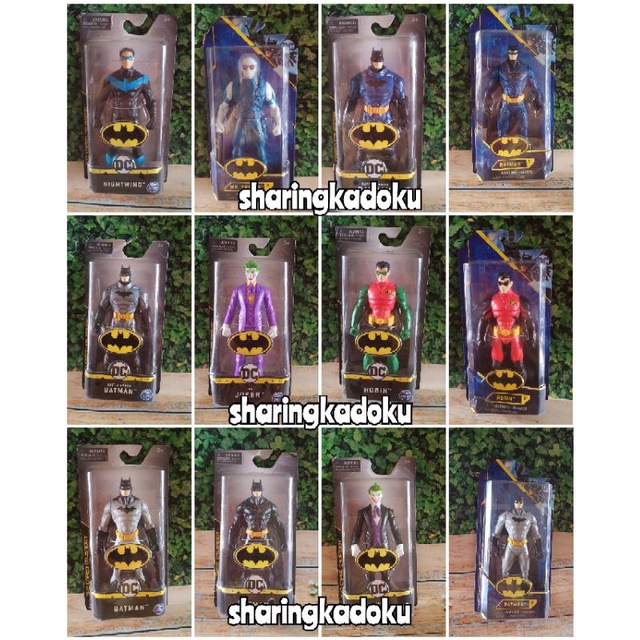 Batman Figure Spin master Robin Joker Nightwing Mr.freeze ukuran 6inc Originial spin master