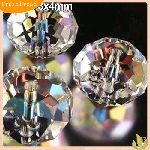 【Fresh】150/100/70/50Pcs 4-10mm AB Clear Glass Loose Beads Craft DIY Jewelry Finding