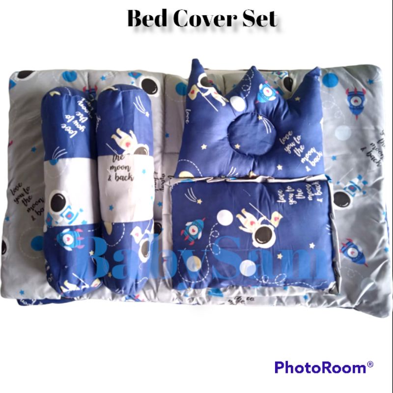 BEDCOVER SET MIKKO  5 IN 1 || BABY BED SET HOME MADE || MATRAS TIDUR BAYI || BED COVER BAYI SET LENGKAP