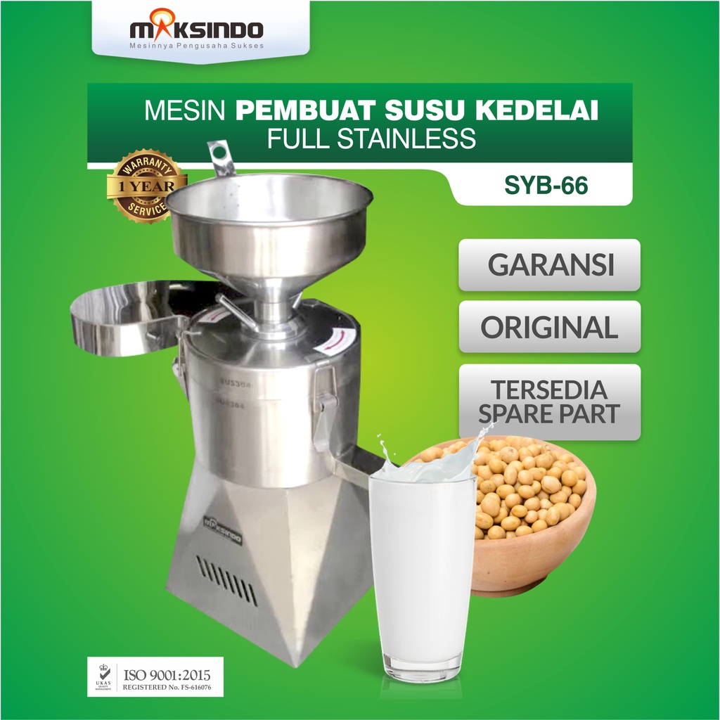 Mesin Pembuat Susu Kedelai SYB-66 Full Stainless Maksindo