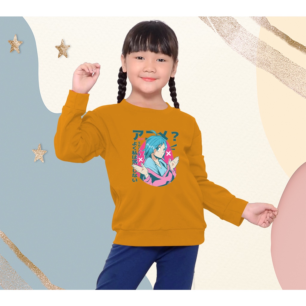 Baju Anak Cewek NO SORY Umur 4-13 Tahun / Kaos Anak Cewek Lengan Panjang / sweater anak bahan babyte