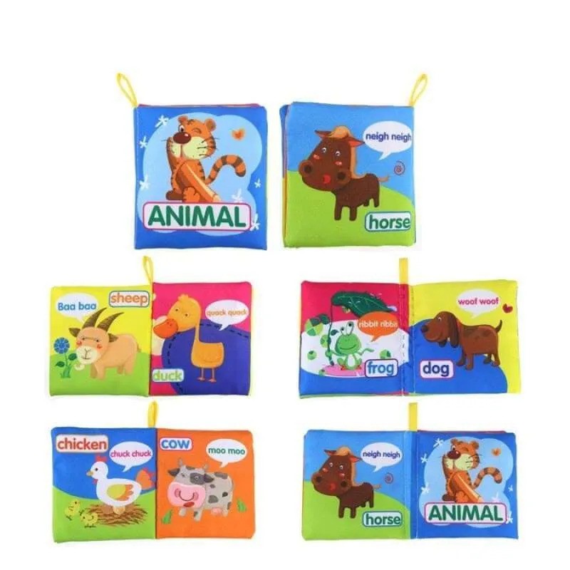 BUKU BANTAL BAYI GAMBAR EDUKASI - BUKU KAIN SOFTBOOK MAINAN ALPHABET